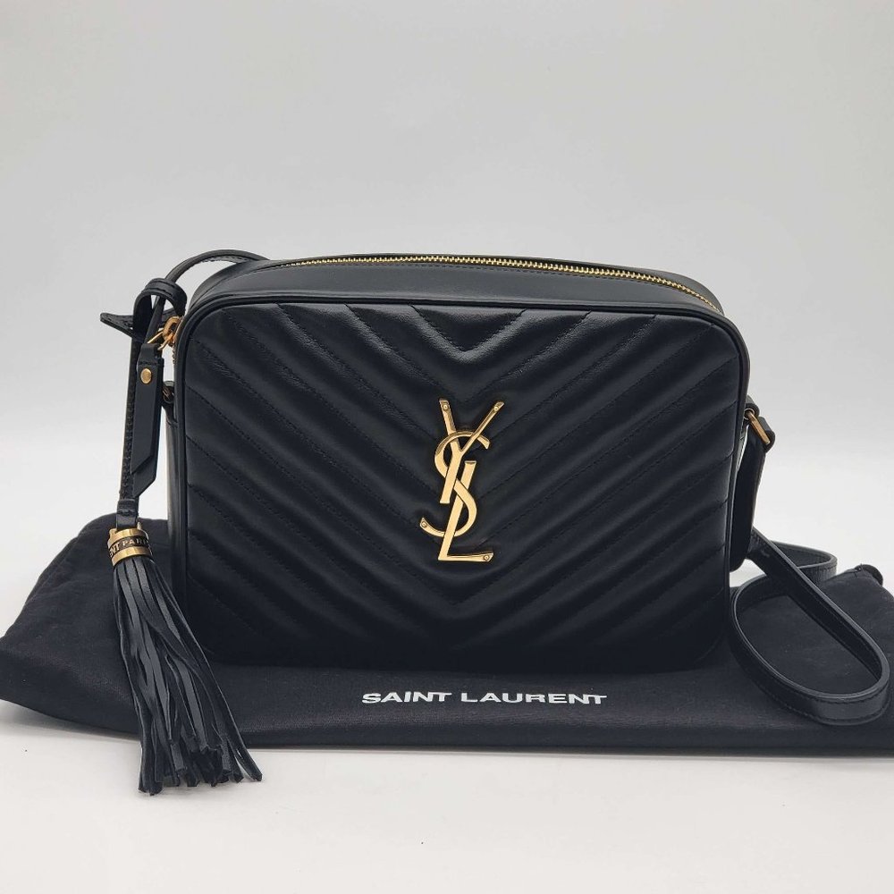 100% Authentic Yves Saint Laurent Lou Matelasse Leather Camera Crossbody Bag - Picture 2 of 13